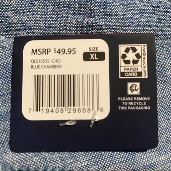 GAP Ladies Linen Shorts - Blue Chambray - Size XL - NWT - Picture 10 of 11